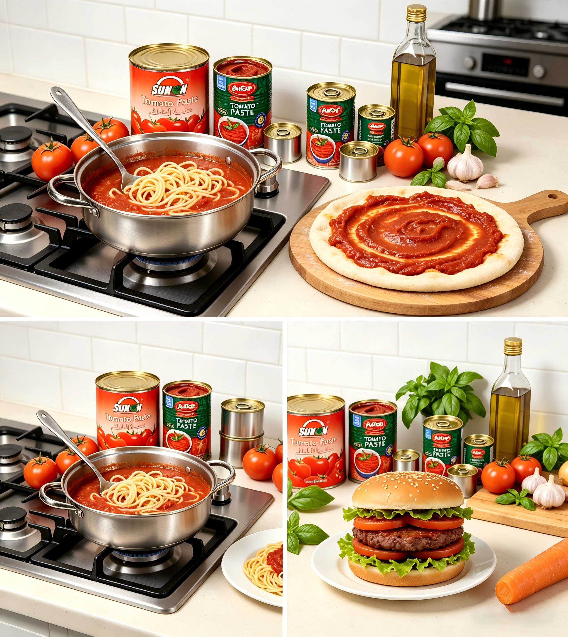 100% Pure Organic Canned Tomato Paste Pure Canned Tomato Paste Bulk Distributor