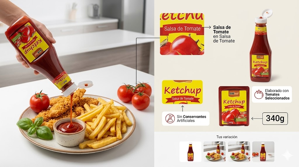 Sweet Tomato Ketchup Plastic Bottle Wholesale Tomato Ketchup for Restaurants