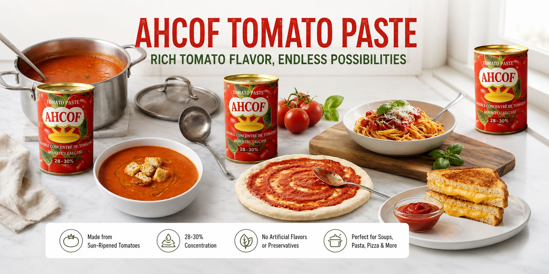 28-30% brix canned tomato paste OEM & private label support available